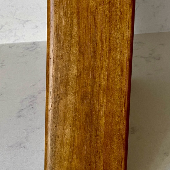 Shun Modern Slim Asymmetrical Walnut 8 Slot Wooden Kitchen Chef Knife Block Only - Picture 10 of 14